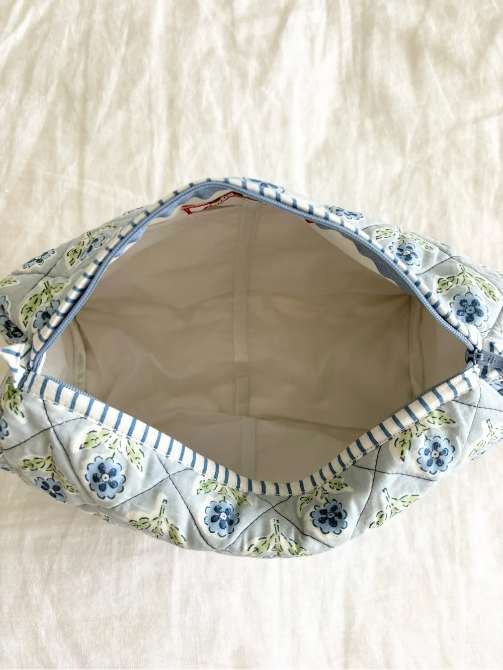 NWT Inner Child Blue Floral Cosmetic Bag